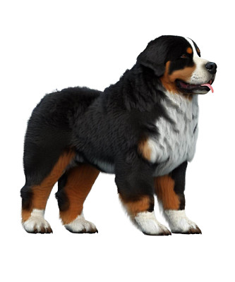 100x Bernese Mountain Dog car sticker 9x9 cm dogs sticker