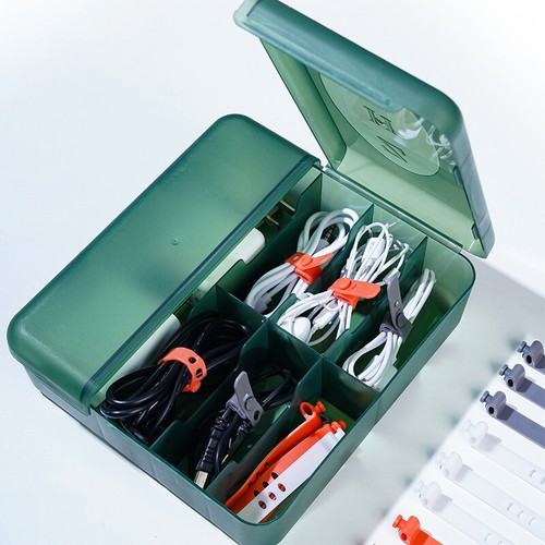 10Pcs Cable Organizer Earphone Cable Clip Charger Cord Winder Line Winder St _yi - Zdjęcie 6 z 10