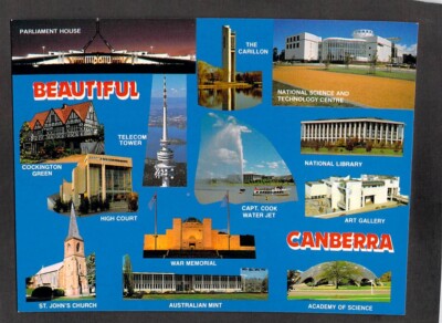 B4192 Australia ACT Beautiful Canberra 12 images postcard