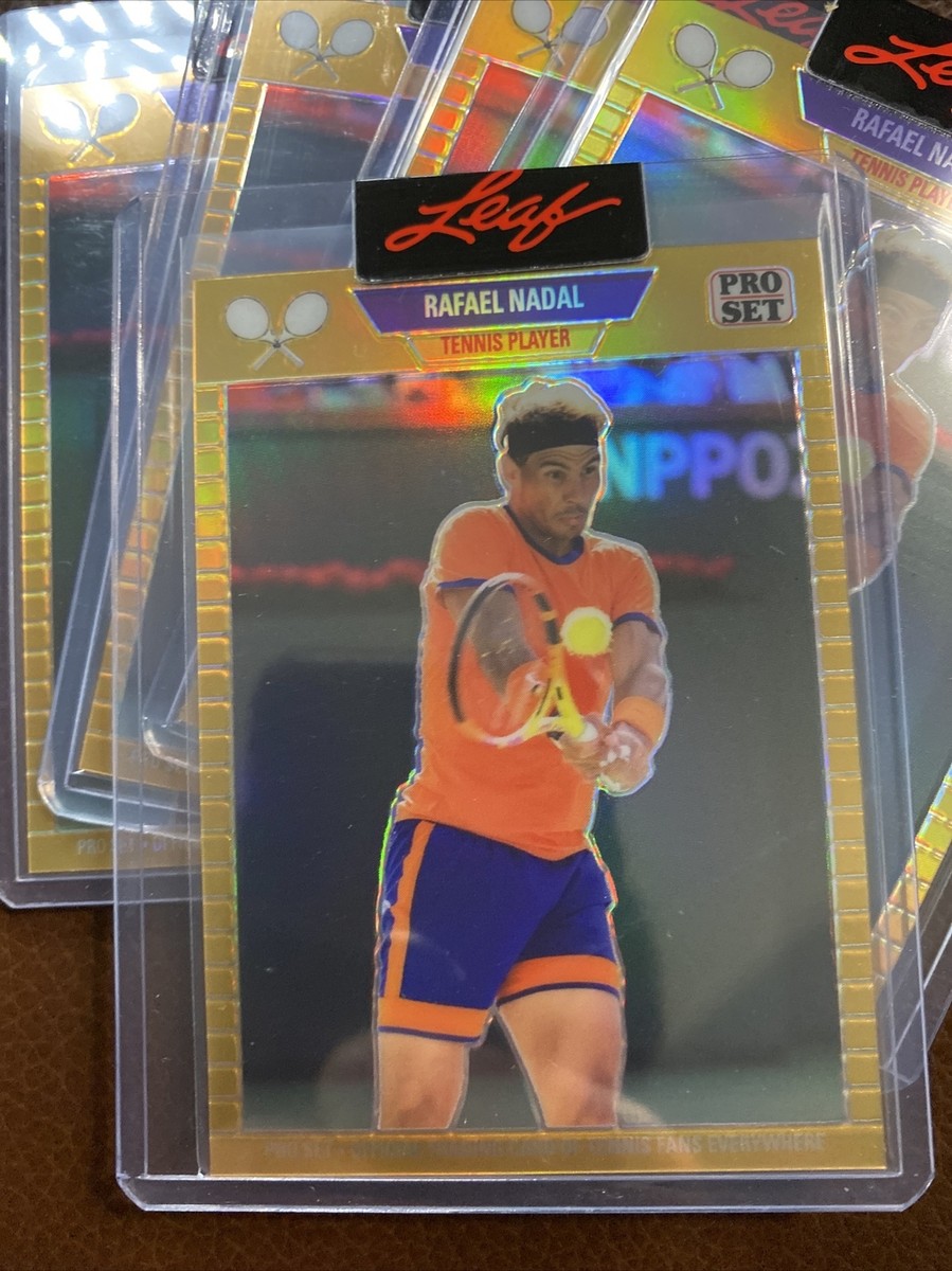 2023 LEAF PRO SET Metal Gold Prizm Refractor # /199 RAFAEL NADAL