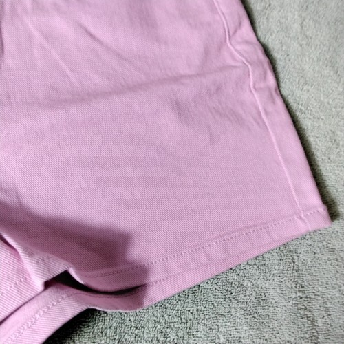 Juicy Couture Womens Chino Denim Shorts Size 8 Pink pockets Mid-Rise Zip NWT - Picture 6 of 12