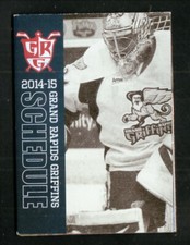 Grand Rapids Griffins--Petr Mrazek--2014-15 Pocket Schedule--AHL