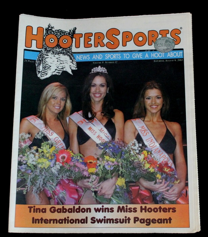 Vtg Hooters uniform Newspaper 8/ 9/03 Sexy Bikini Costume xtra