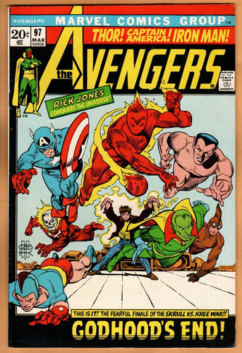Avengers #97, Very Fine - Near Mint Condition