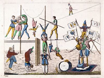 9467.Decoration Poster.Room wall art.Home decor.Victorian Circus acrobatic acts