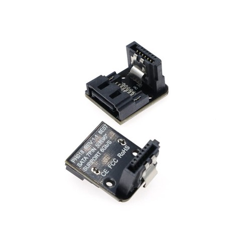 2Pcs/lot SATA Female to Male Adapter 90 Degree Elbow for PC Motherboard - Picture 3 of 9