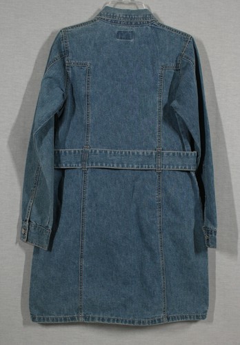 RARE! VINTAGE SQUEEZE GIRLS JEAN DUSTER COAT OR DRESS SIZE 14 NEW WITH TAG - Picture 2 of 5