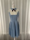 NEW Ted Baker London Miyya Pleated-Bib Dress, Baby Blue, Size 2 (S, Size 8-10)