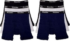 3 6 12 Boys Cotton Boxer Briefs Soft Solid Colors BBC1500 Lot NEW Underwear S XL