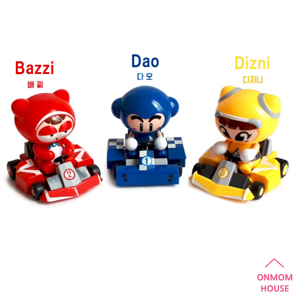 Crazyracing Kartrider Toy 3 Set Race Action Figure Korean Game Toy