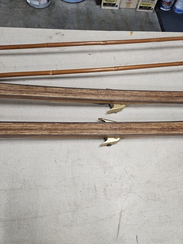 Vintage Madshus Birkebeiner Wood Cross Country Ski & Silva Liljeda Bamboo Poles - Picture 10 of 12