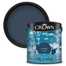 Crown Paint Matt Emulsion Walls & Ceilings 2.5L All Colours
