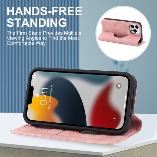 For iPhone 7/8/XS/XR/11/12/13 Magnetic Flip Holder Card Slots Magsafe Phone Case - Picture 77 of 84
