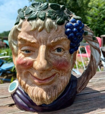 Royal Doulton Bacchus Large Toby Mug Pitcher 7'' D6499 - 1958