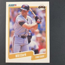Will Clark 1990 Fleer Card #54 MLB San Francisco Giants