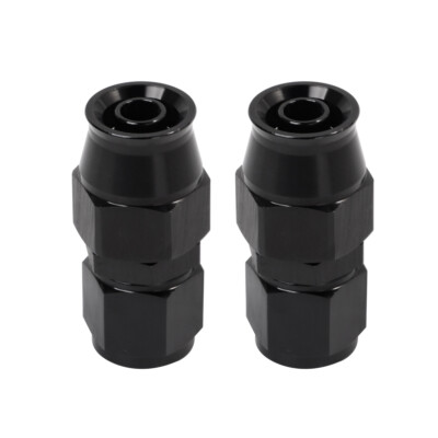 10AN PTFE Straight Teflon Hose End Fitting Adapter For PTFE Oil Fuel Line 2Pcs