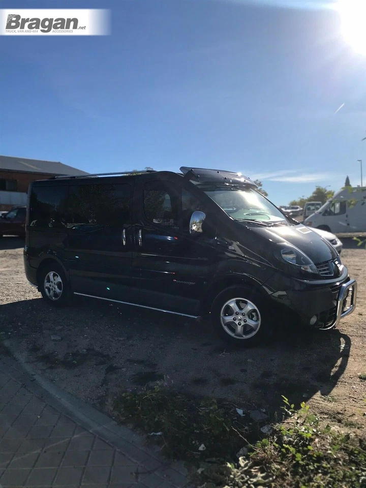 Barre Laterali Per Renault Trafic Swb 2002 - 2014 Acciaio Inox Tubolare - Immagine 3 di 4