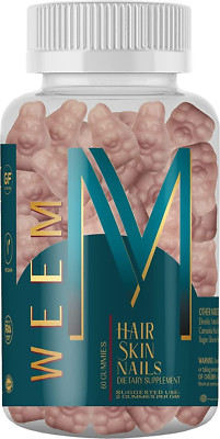 Hair Skin and Nails Gummies - Supports Healthy Hair - Vegan biotin Vitamins for 