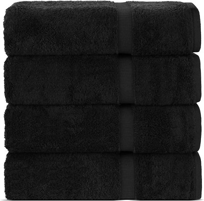 | Hotel & Spa Quality 100% Cotton Premium Turkish Towels | Soft & Absorbent (4-P