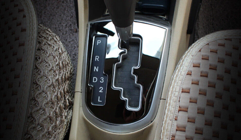 Cubierta interior de cambio de marchas de acero negro para Hyundai Accent 2012-2017 Foto 3 de 4