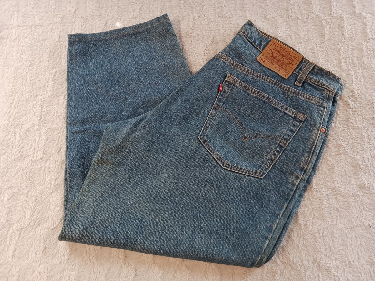 Vintage Levis 570 Baggy Jeans Men's 40x29(read) Made In USA Loose