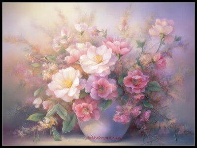 Symphony of Spring 2 - Counted Cross Stitch Patterns - Color & BW Symbols