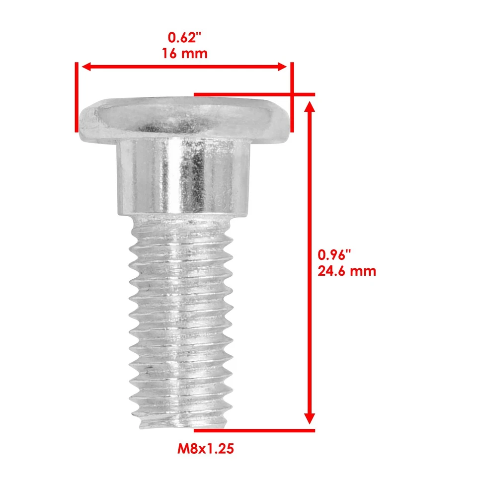 Rotor de disco de freno trasero con pernos pernos para Honda CR125R CR250R CR500R 1990-2001 Foto 3 de 4