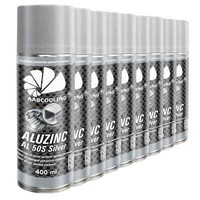 9X Alu Zinkspray 400Ml Karosserie Metallgrundierung Rostschutz HitzebestÄNdig