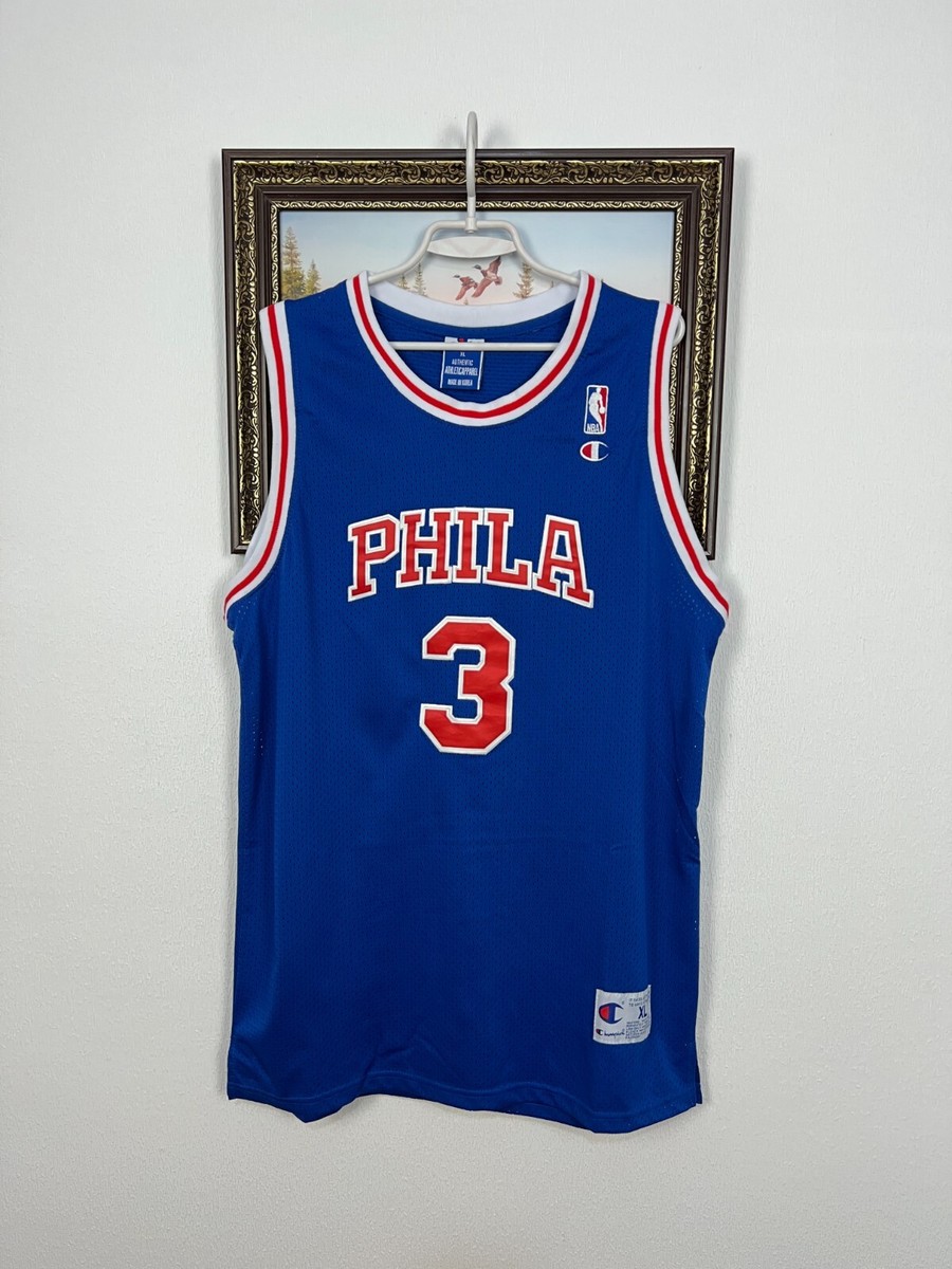 Vintage Champio NBA Philadelphia 76ers Allen Iverson Jersey Shirt