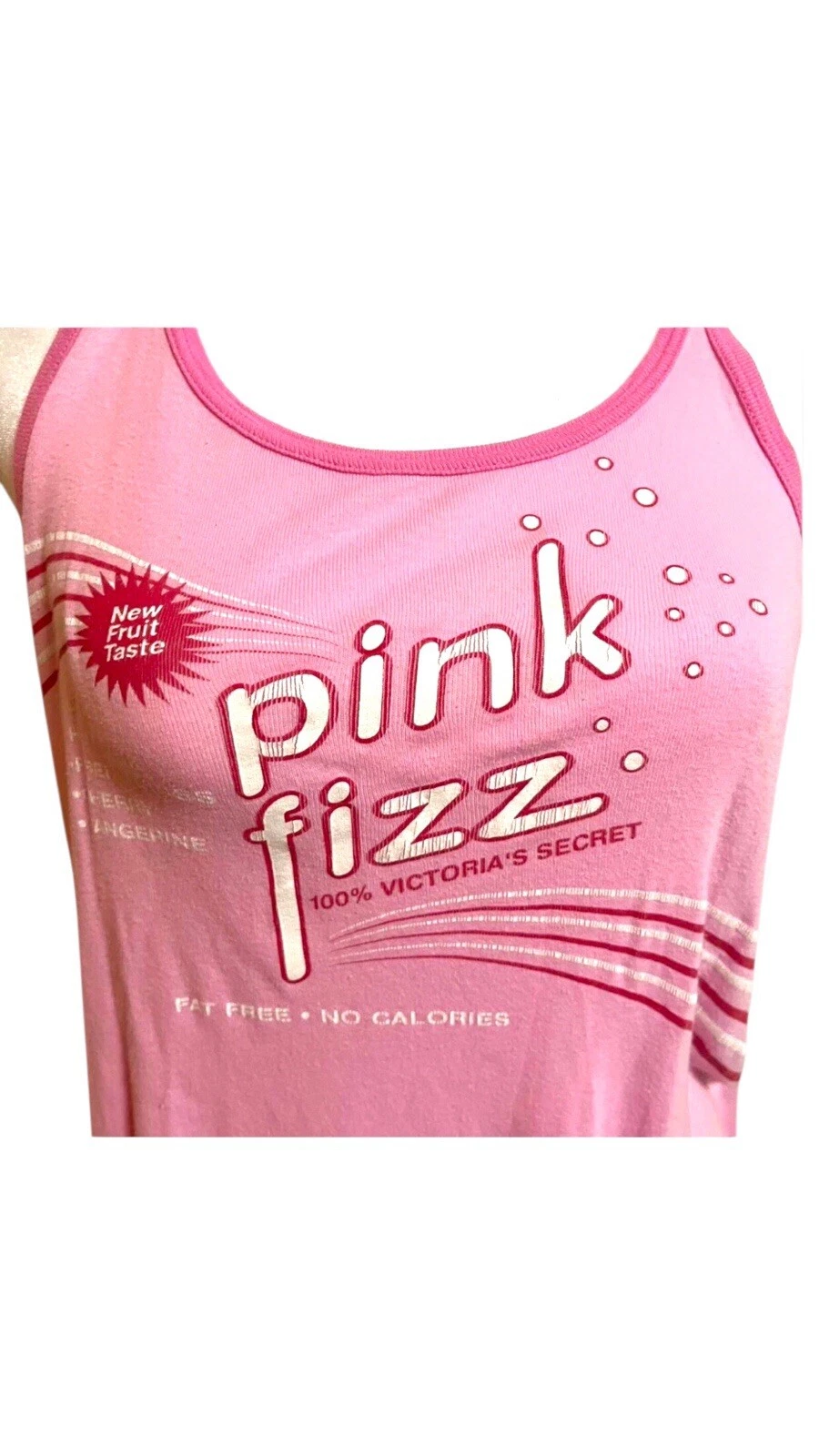 UNDERCOVER Abito Victoria's Secret ROSA "Pink Fizz " logo mini dress raro e vintage piccolo