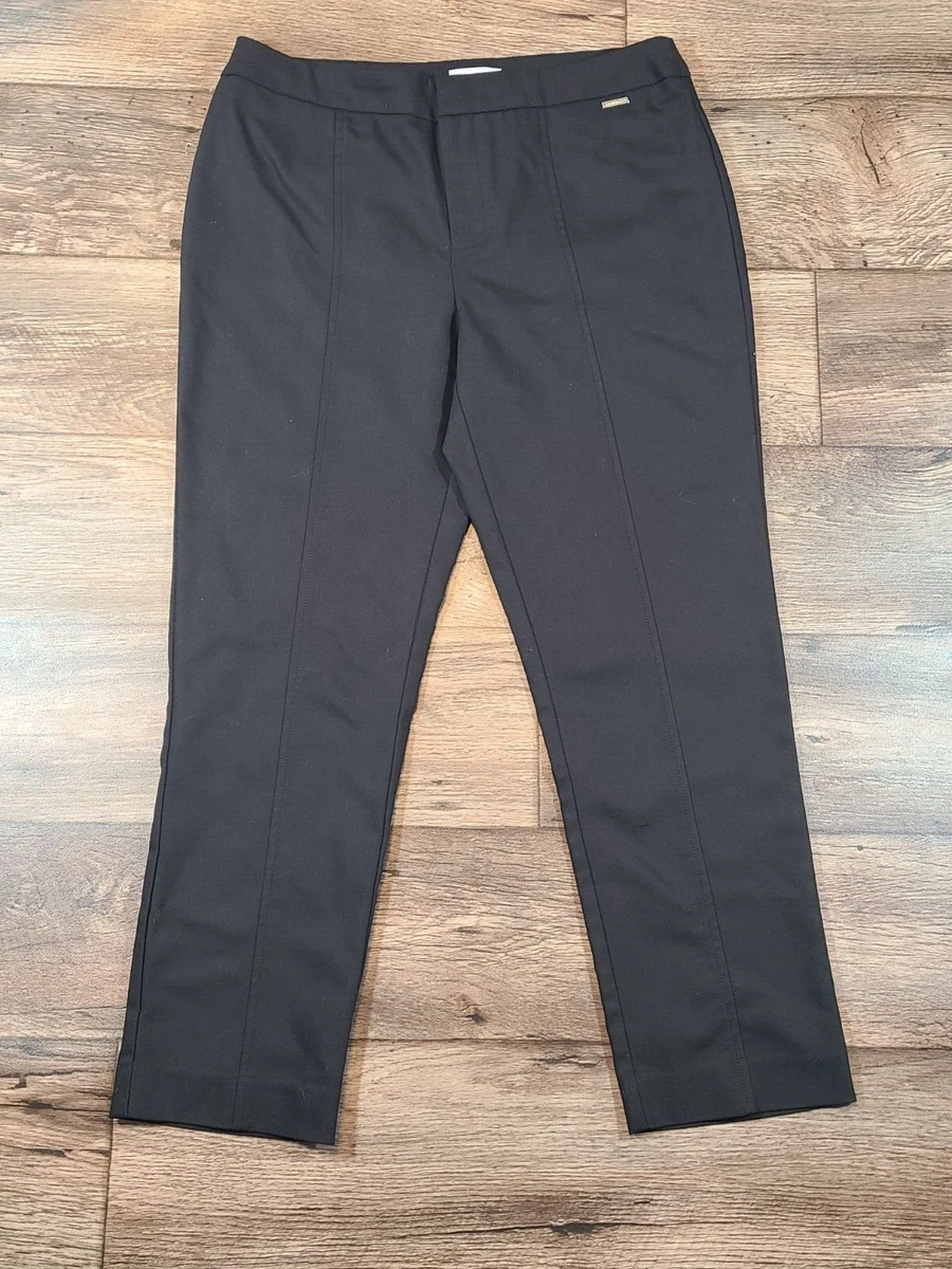 Charter Club Women's Stretch Pants Black Size 10 Cotton Polyester Spandex  Blend