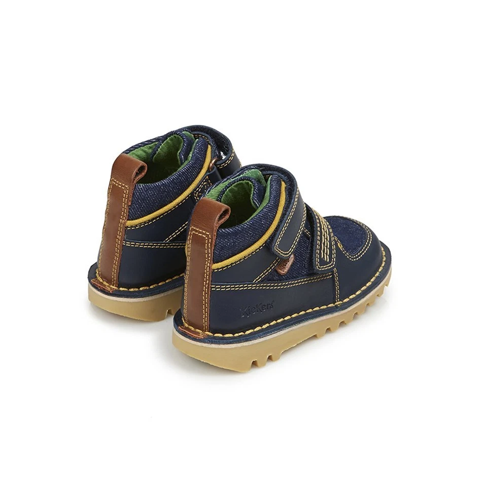 Kickers Niño Júnior Kickers Stomper CUERO AZUL OSCURO - Imagen 2 de 4