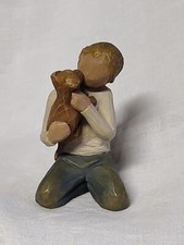 Willow Tree Kindness boy Hand Painted Figurene Statue by Susan Lordi 