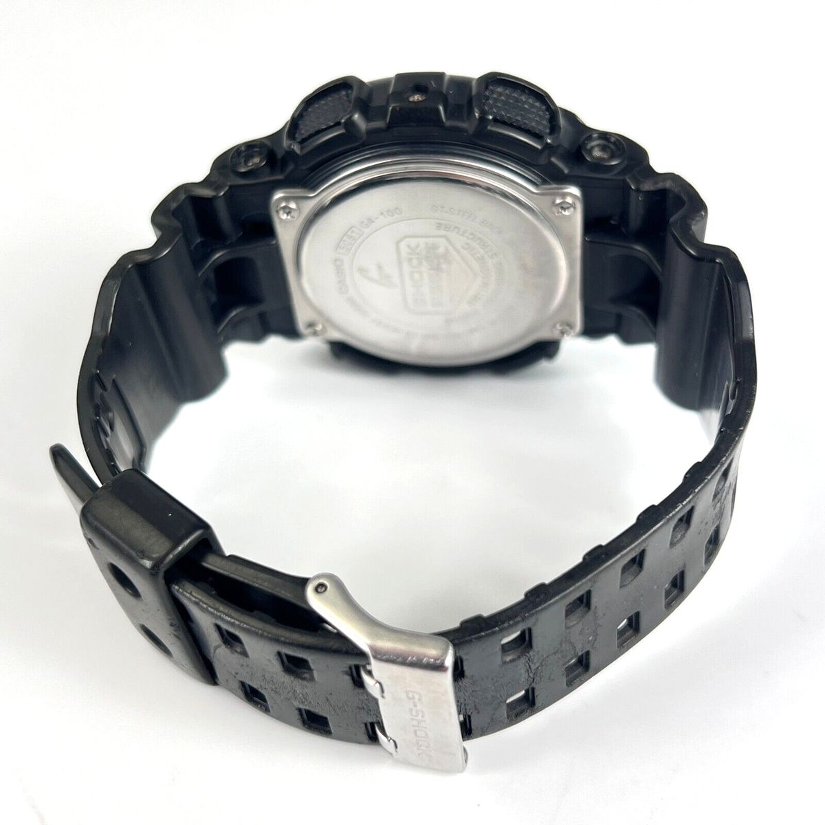 Casio G Shock Watch Men 51mm Black Backlight 5081 GA-100 200M