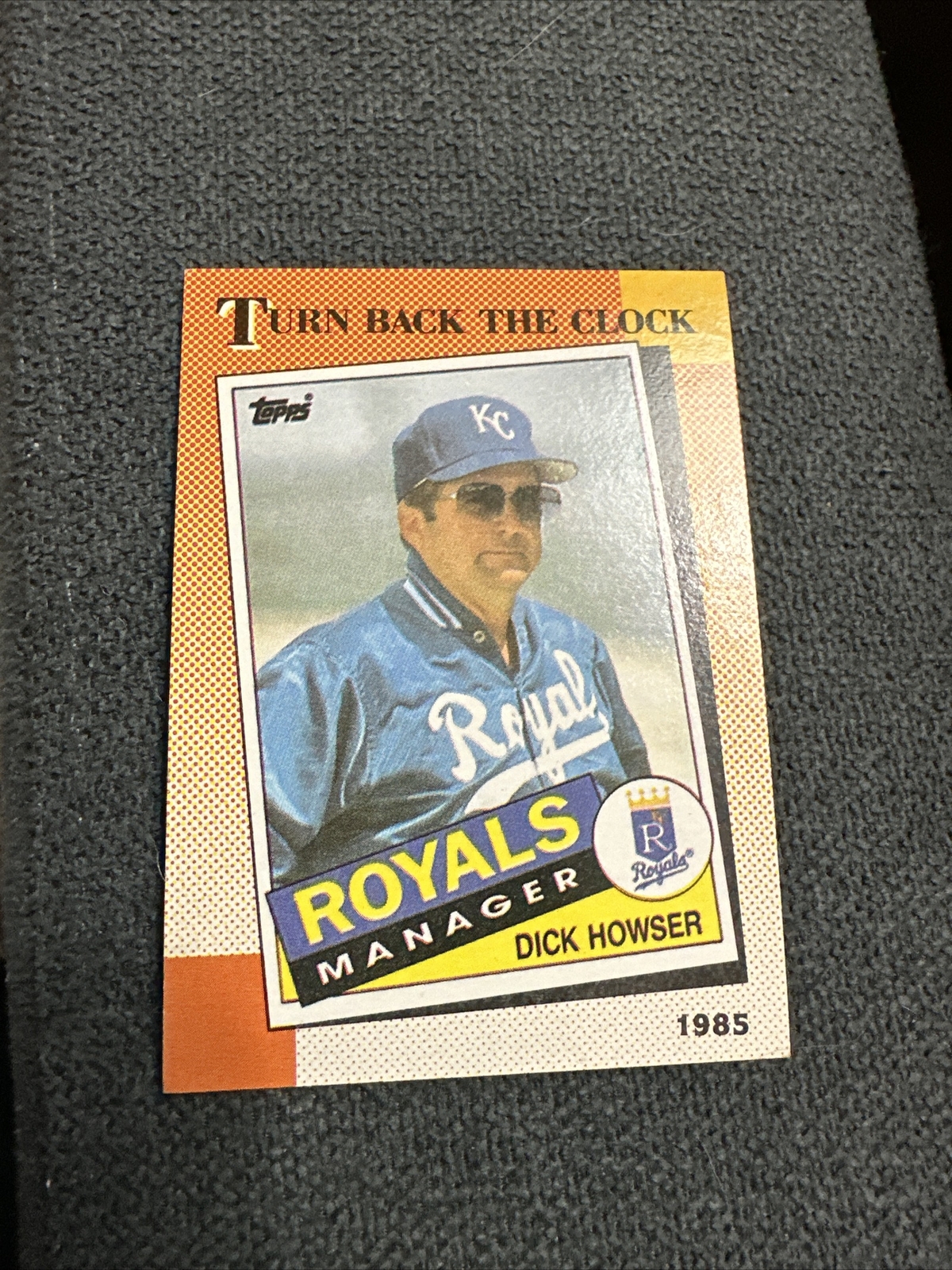 1990  Topps Dick Howser Manager #661 Kansas City Royals Baseball Card