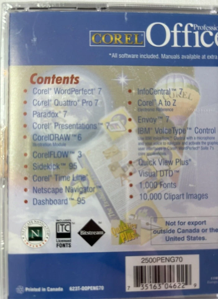 Corel Office Professional 7  CD in Jewel Case Brand New Sealed - Image 3 of 4