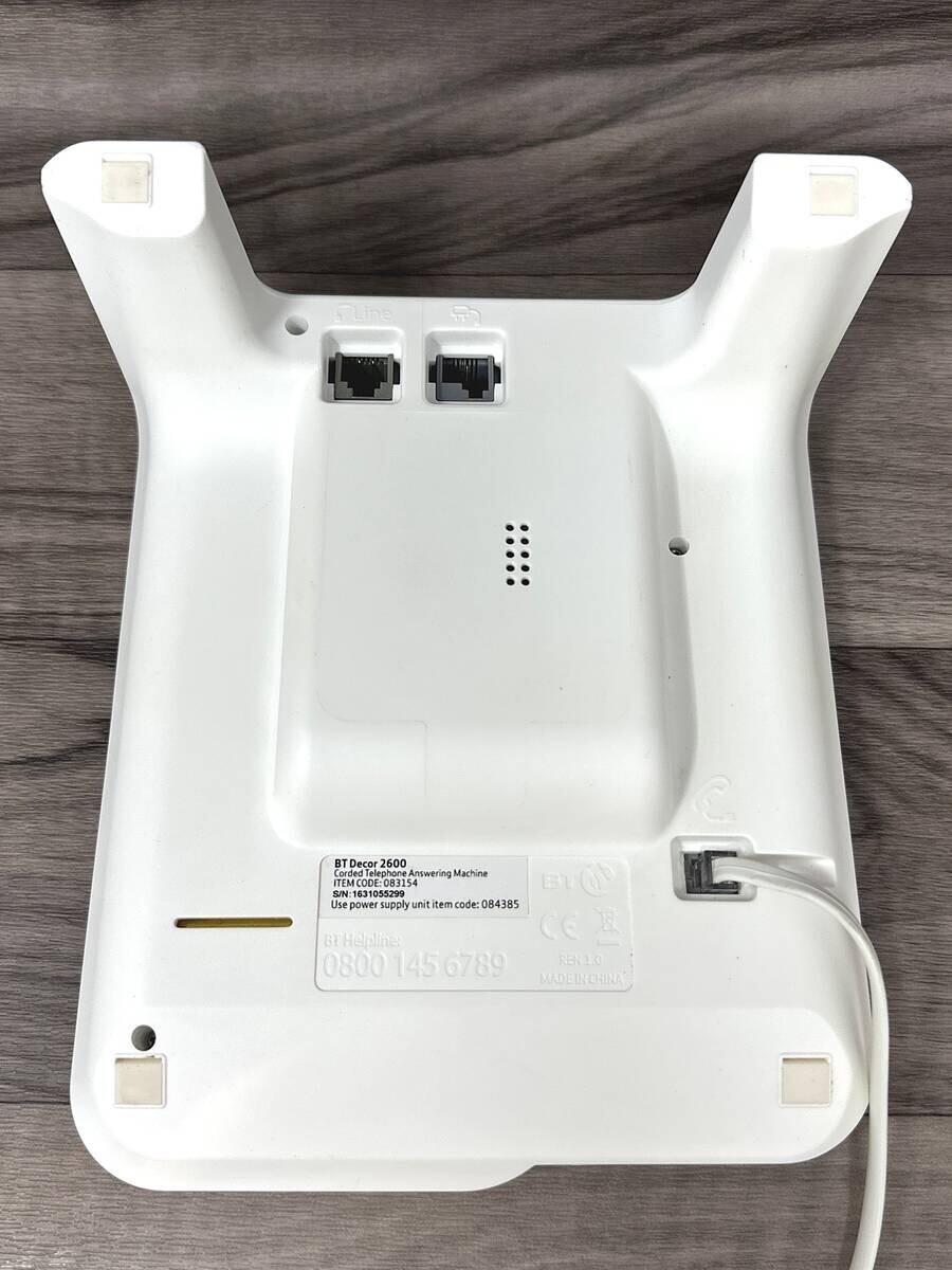 BT Decor 2600 Corded Landline Telephone With Answering Machine Call