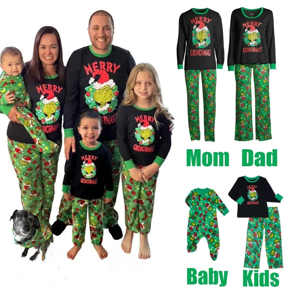 Matching grinch pyjamas sale