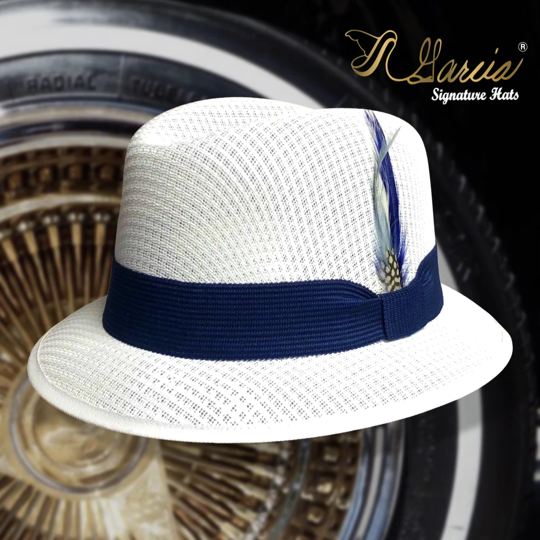 Classic White Lowrider Derby Style Garcia Signature Hat eBay