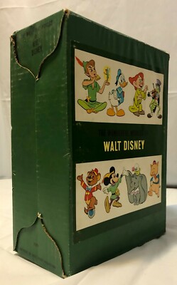 WALT DISNEY, The Wonderful World of Vintage 1965 Box Set Book Lot