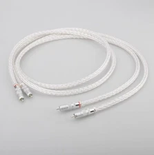 8AG audio cable, two to two RCA dual lotus signal