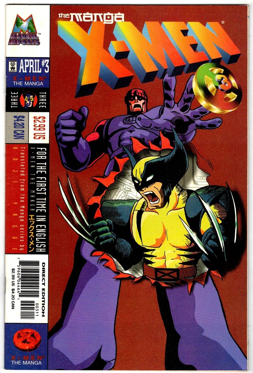 X-MEN The Manga # 3 - 1998 Marvel (vf-) | eBay