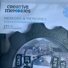 Creative Memories Memoirs Memories Foiled Embossed Embellishments 659100