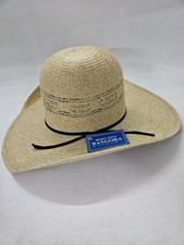 Rodeo King 25X Straw, Burlap Brown Heavy Duty Bangora Cowboy Hat, Men's Sz 6 7/8