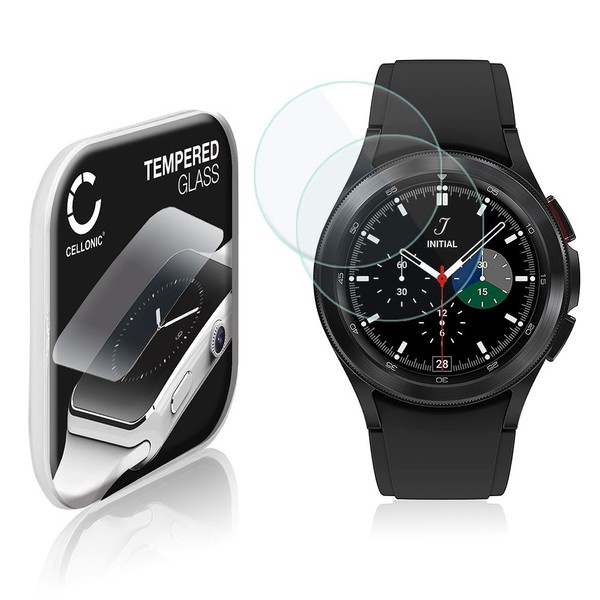 2X Schutzglas FüR Samsung Galaxy Watch 4 Classic (42Mm) Glas 2.5D Transparent-image