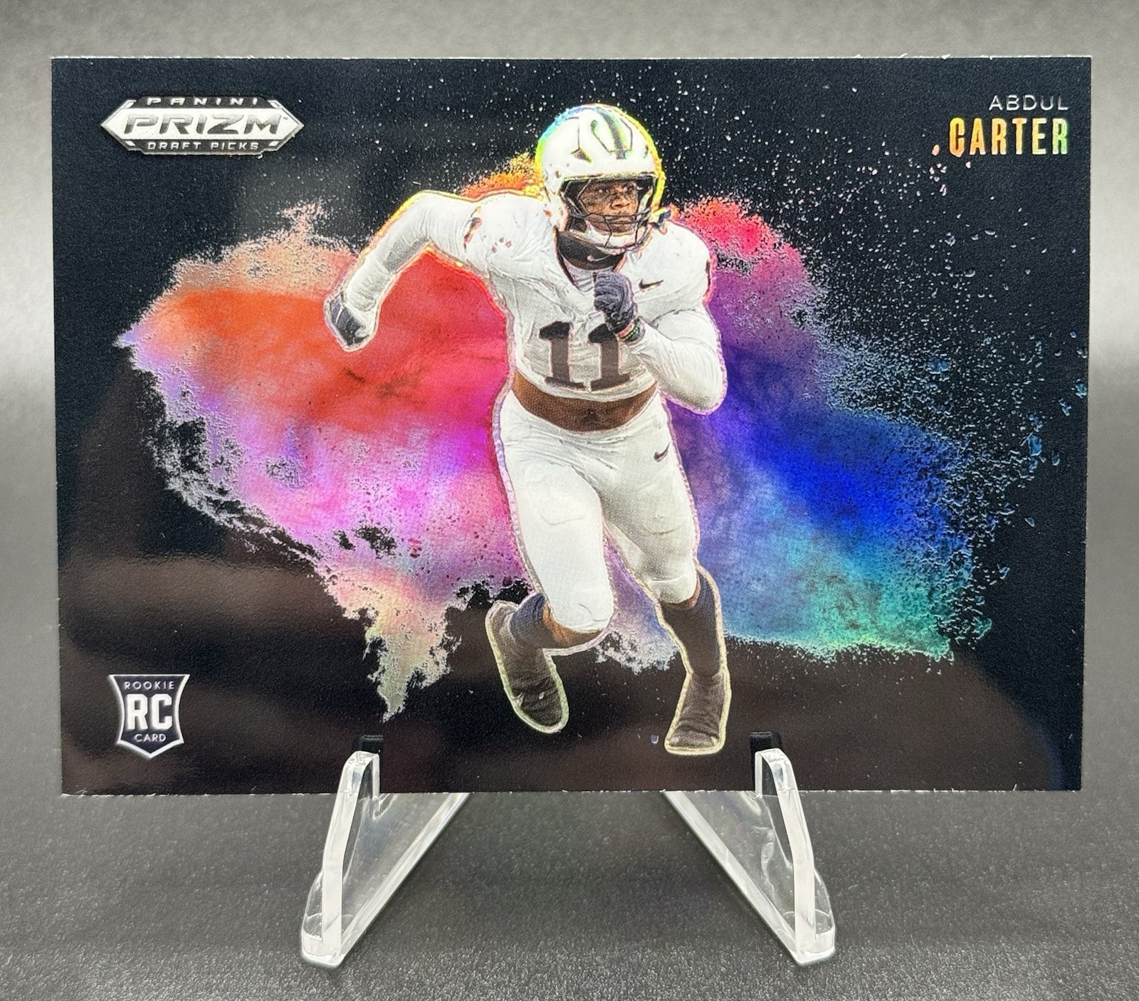 2025 Panini Prizm Draft Picks Abdul Carter Black COLOR BLAST SSP #20 Case Hit RC