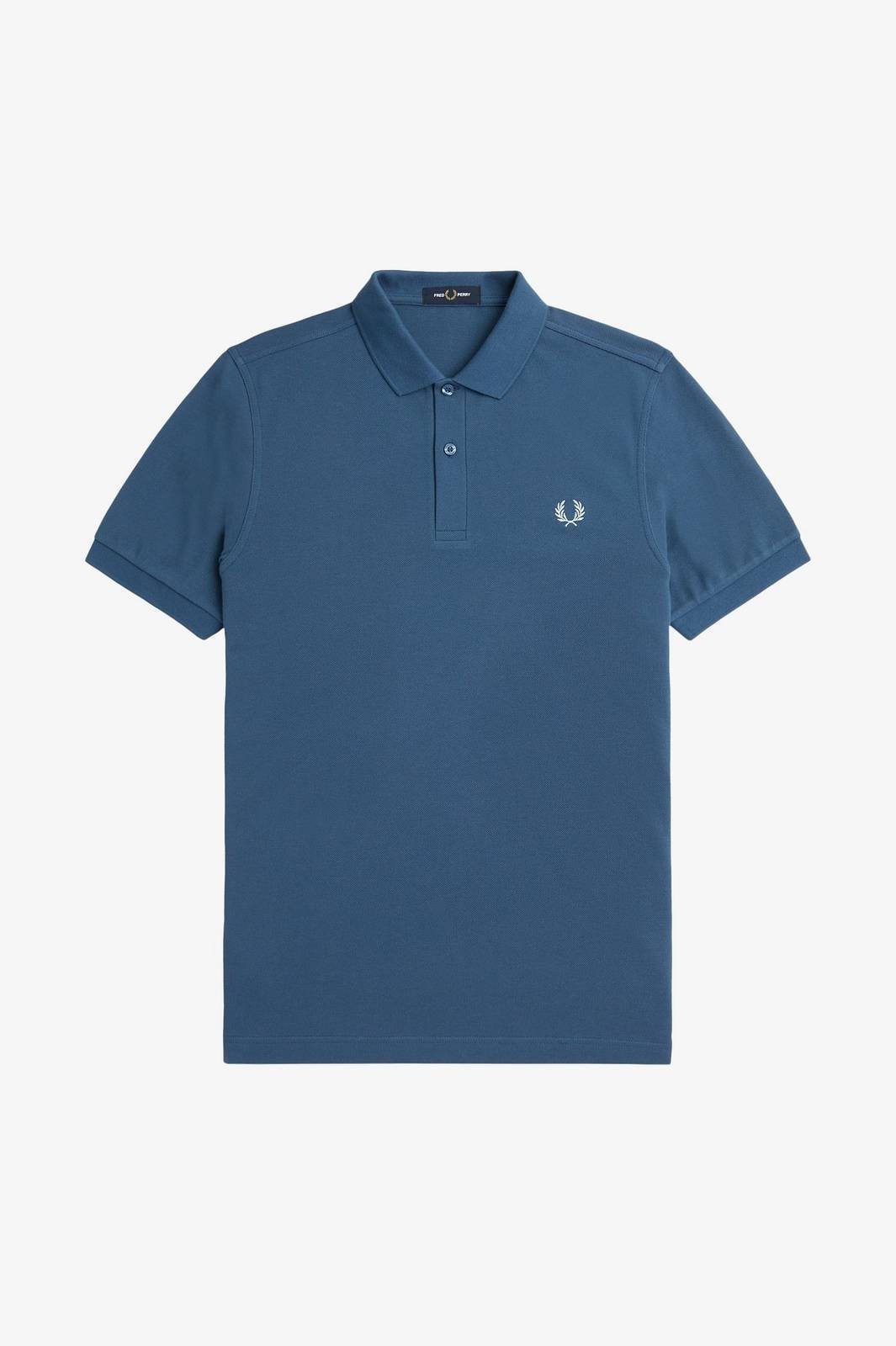 Fred Perry Poloshirt Kurzarm Piqu Blau - Gre S Herrenbekleidung Poloshirt 19190₽