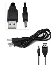 USB-A To 3.5mm X 1.35mm Barrel Jack Male 5v DC Power Charger Plug Adapter Cable