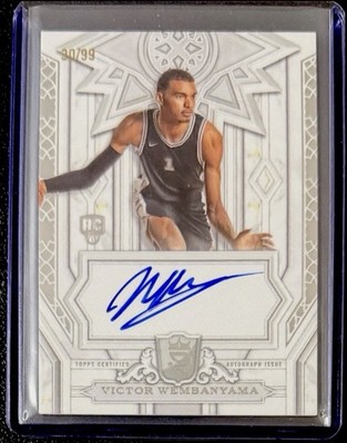 2023-24 Topps Royalty Victor Wembanyama Rookie Autograph #/99 Spurs