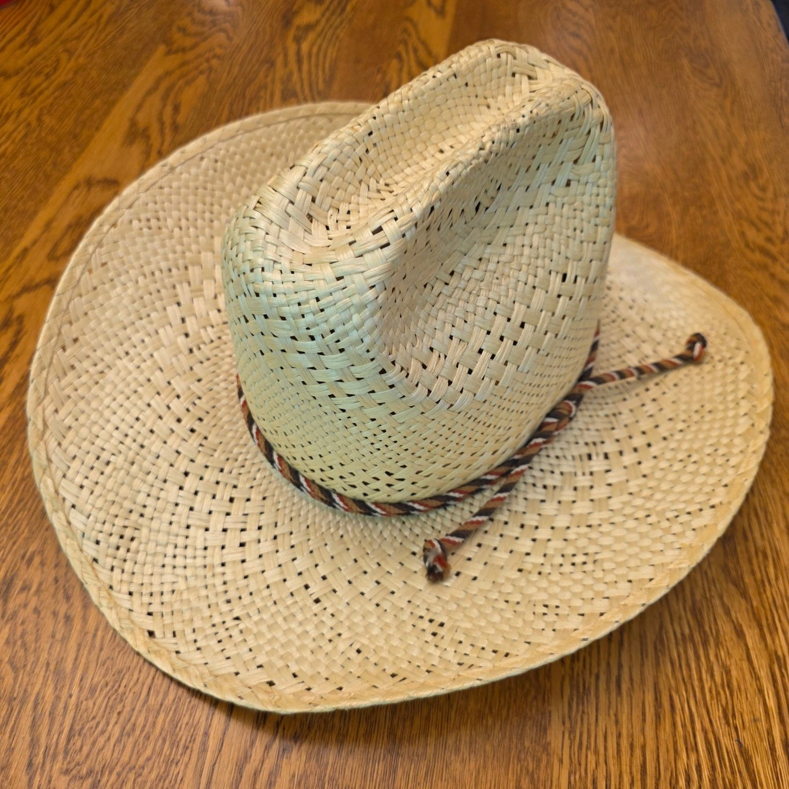 Resistol Hawkeye Straw Cowboy Hat Natural Poly Hemp Made in Texas USA S7061